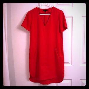 Red Shift Dress